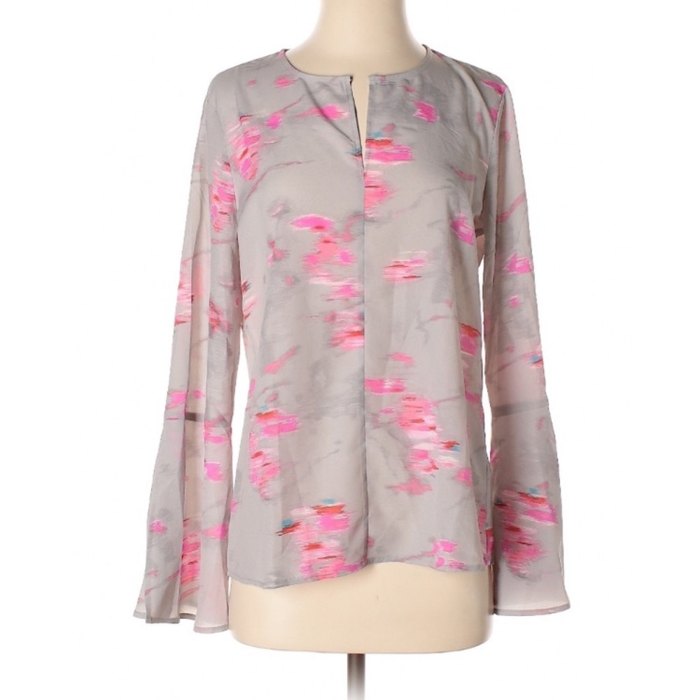 Banana Republic Ikat Print Bell Sleeve Blouse